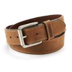 Men's Columbia Bridle Double-stitched Brown Leather Belt, Size: 34