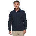 Men's Croft & Barrow&reg; Classic-fit Quarter-zip Fleece Polo, Size: Large, Dark Blue