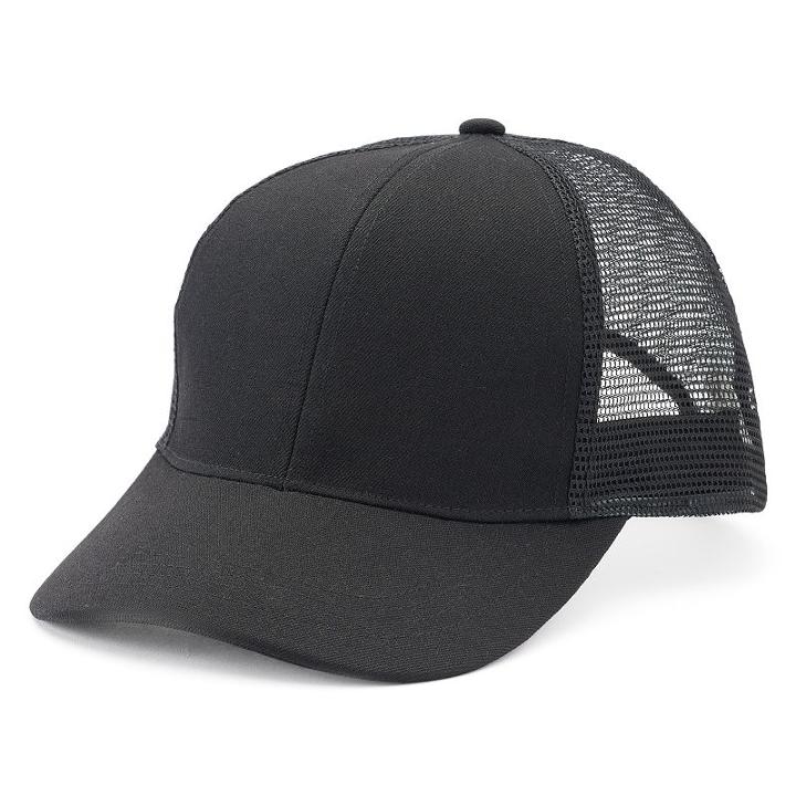 Women's Mudd&reg; Mesh Panel Baseball Hat, Black