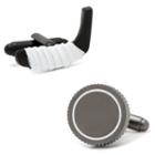 Hockey Stick & Puck Cuff Links, Men's, Black