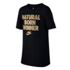 Boys 8-20 Nike Dri-fit Natural Born Winner Tee, Size: Xl, Grey (charcoal)