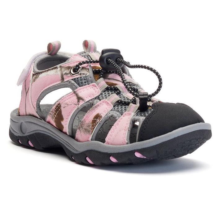 Itasca West Lake Girls' Camouflage Sandals, Girl's, Size: 5, Pink