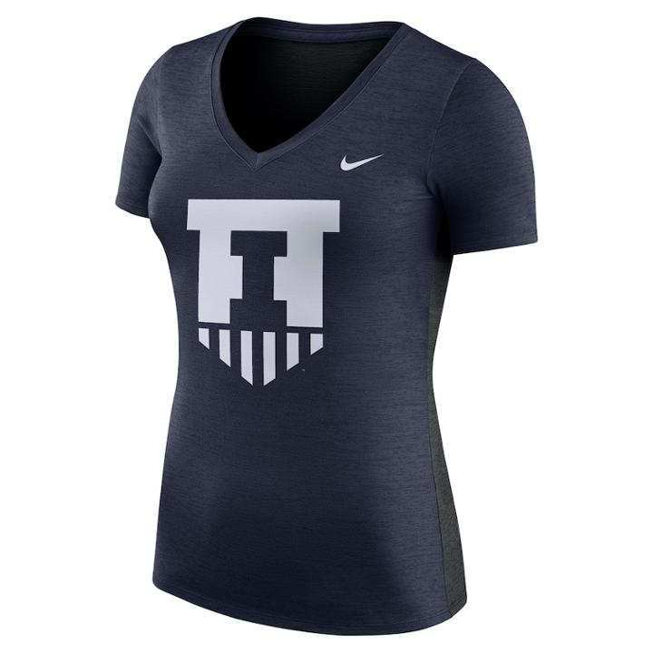 Women's Nike Illinois Fighting Illini Dri-fit Touch Tee, Size: Xxl, Blue