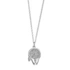 Star Wars Silver Plated Crystal Millennium Falcon Pendant, Women's, White