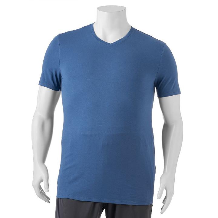 Big & Tall Apt. 9 Core Solid V-neck Tee, Men's, Size: Xxl Tall, Dark Blue
