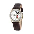 Disney's Mickey Mouse Men's Two Tone Leather Watch, Brown
