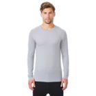 Men's Heat Keep Performance Base Layer Crewneck Tee, Size: L Tall, Grey Other