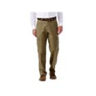 Men's Haggar Flat-front Stretch Comfort Cargo Expandable Waist Pants, Size: 36x29, Lt Brown