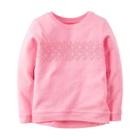 Girls 4-8 Carter's Lace Applique Pullover Top, Size: 7, Pink