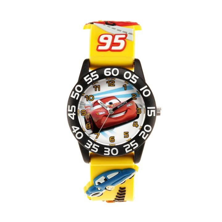 Disney / Pixar Cars 3 Lightning Mcqueen Kids' Time Teacher Watch, Boy's, Size: Medium, Yellow