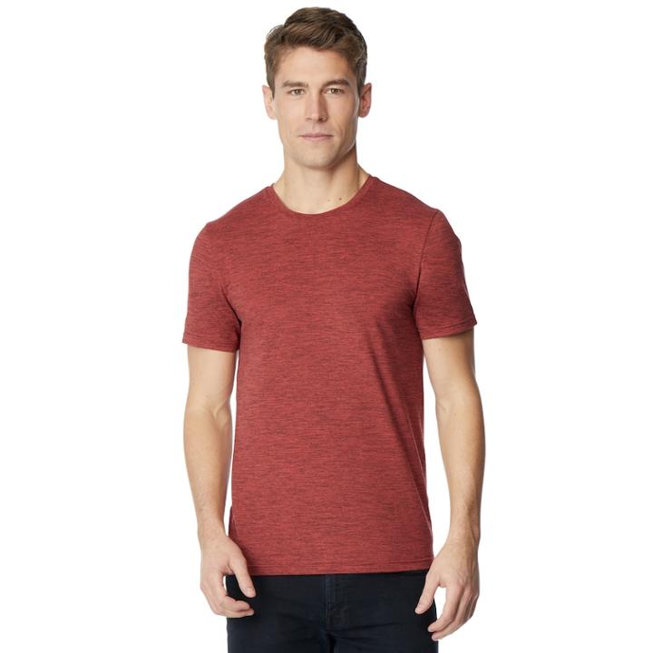Men's Coolkeep Hyper Stretch Performance Crewneck Tee, Size: Large, Med Red