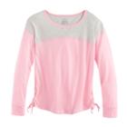 Girls 7-16 So&reg; Side-lace Drop Shoulder Tee, Size: 16, Light Pink