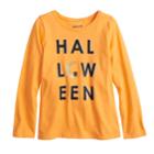 Girls 4-10 Jumping Beans&reg; Halloween Glittery Graphic Tee, Size: 4, Med Orange
