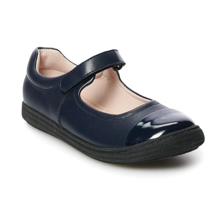 So&reg; Adelaide Girls' Mary Jane Shoes, Size: 2, Blue (navy)