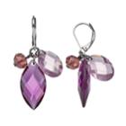Simply Vera Vera Wang Stone Cluster Nickel Free Drop Earrings, Women's, Purple