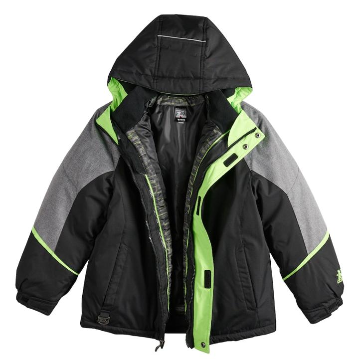 Boys 8-20 Zeroxposur Torque Systems Jacket, Size: Large, Black
