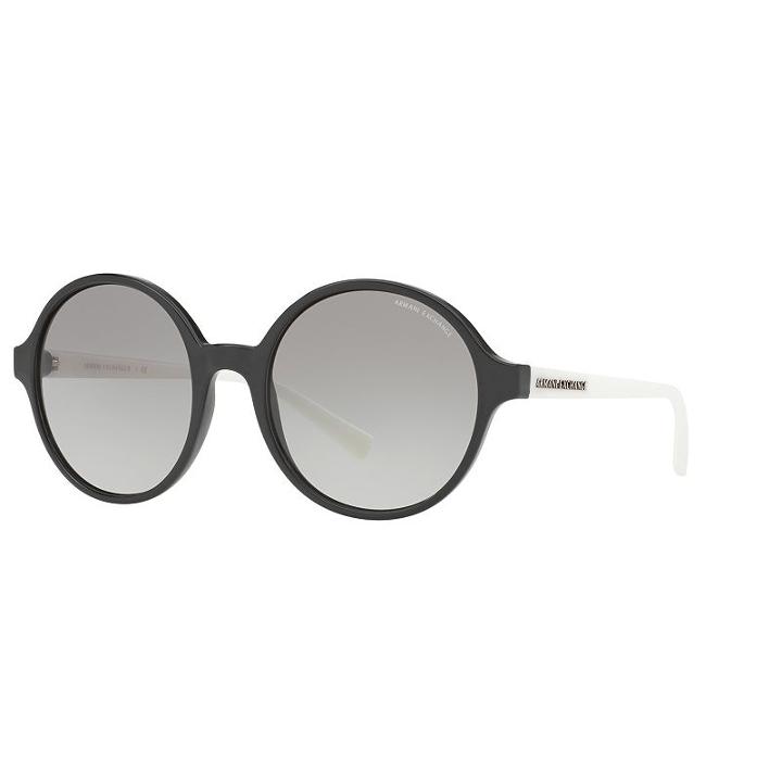 Armani Exchange Ax4059s 55mm Round Gradient Sunglasses, Women's, Grey Other