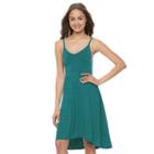 Juniors' So&reg; High-low Strappy Dress, Girl's, Size: Xl, Blue