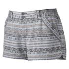 Juniors' Rewind Smocked Linen Shortie Shorts, Girl's, Size: Medium, Med Blue