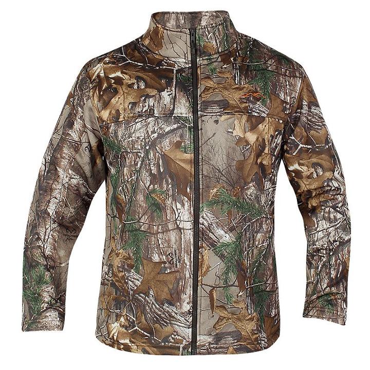 Men's Realtree Earthletics Modern-fit Camo Microfleece Jacket, Size: Large, Brown Over