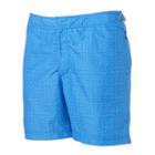 Men's Cole Slim-fit Heathered Hybrid Swim Shorts, Size: 30, Blue
