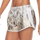 Women's Under Armour Speed Stride Print Shorts, Size: Small, Metallic White