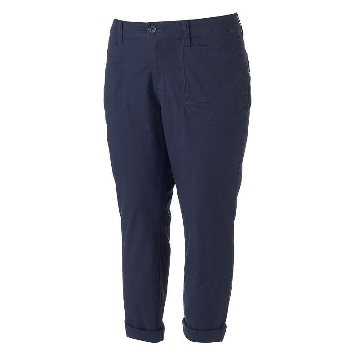 Juniors' Plus Size Unionbay Midori Twill Ankle Pants, Girl's, Size: 20 W, Brt Blue