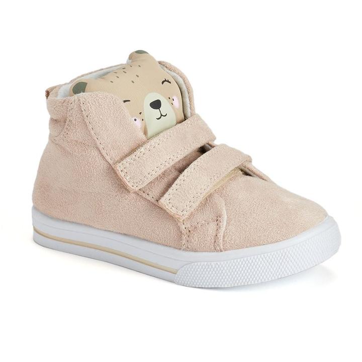 Carter's Mocha Toddler Girls' Cat High-top Sneakers, Girl's, Size: 8 T, Beig/green (beig/khaki)