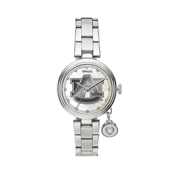 Sparo Charm Watch - Women's Auburn Tigers Stainless Steel, Grey