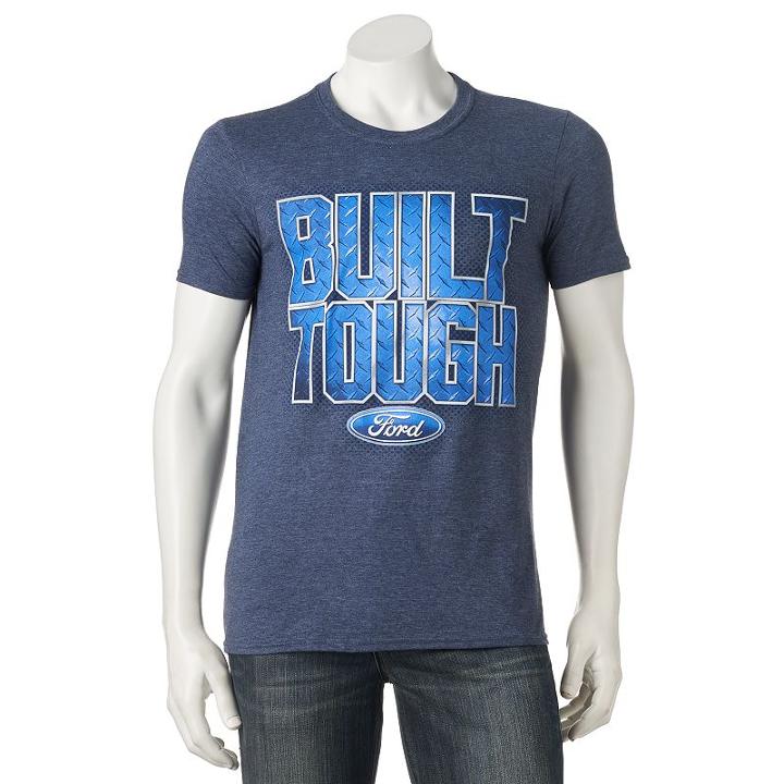 Men's Ford Built Tough Tee, Size: Medium, Blue (navy)