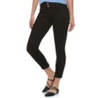 Women's Apt. 9&reg; Tummy Control Cuffed Capri Jeans, Size: 4, Med Blue