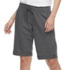 Women's Sonoma Goods For Life&trade; French Terry Bermuda Shorts, Size: Large, Grey (charcoal)