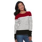 Women's Croft & Barrow&reg; Cozy Crewneck Sweater, Size: Large, Red Other