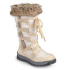 Journee Collection Pelt Women's Water-resistant Winter Boots, Girl's, Size: 11, Beig/green (beig/khaki)