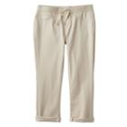 Girls Plus Size So&reg; Ribbed Waist Jean Capris, Girl's, Size: 16 1/2, Lt Beige