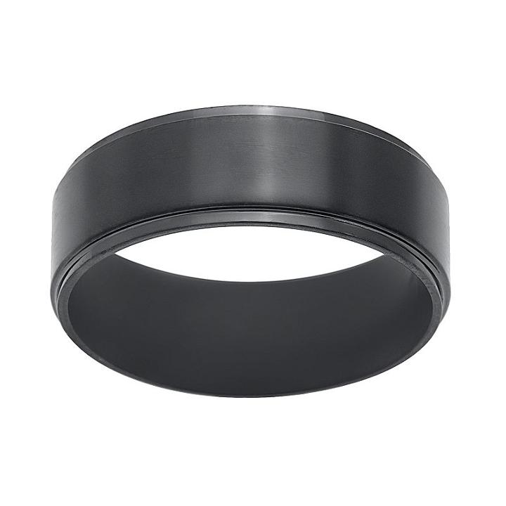 1913 Men's Black Stainless Steel Ring, Size: 10