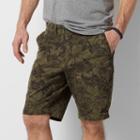 Men's Sonoma Goods For Life&trade; Flexwear Fashion Flat-front Shorts, Size: 42, Dark Green