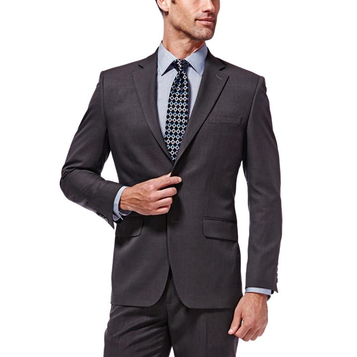 Men's Haggar&reg; Travel Performance Tailored-fit Suit Jacket, Size: 42 Short, Oxford