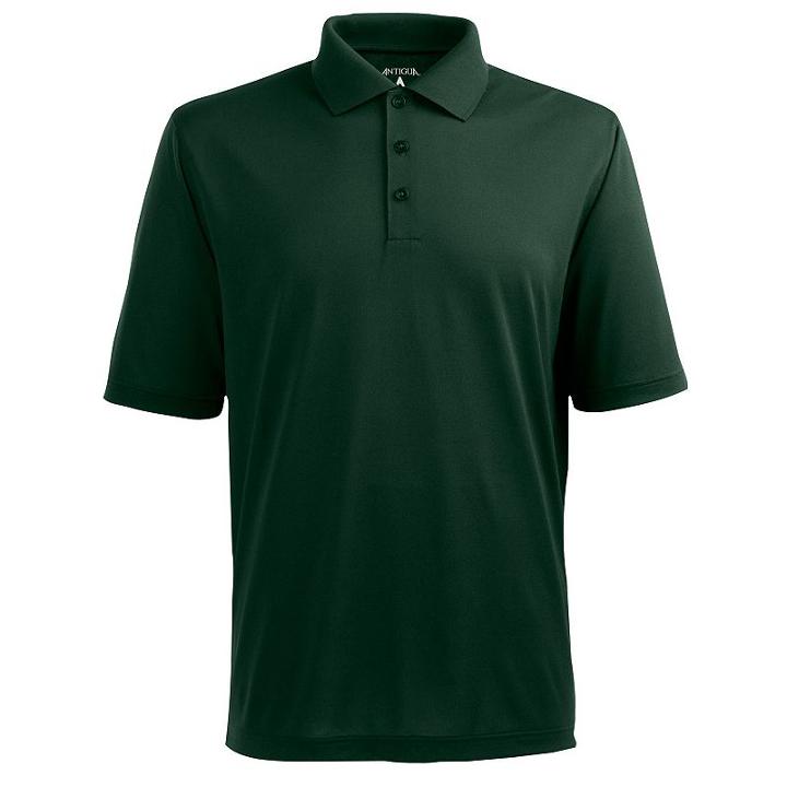 Men's Antigua Xtra-lite Desert-dry Solid Performance Polo, Size: Small, Green