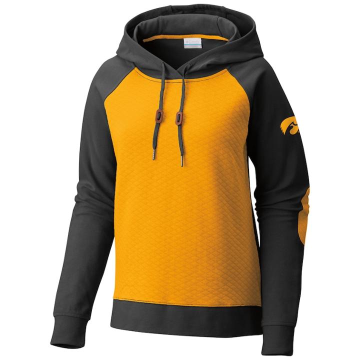 Women's Columbia Iowa Hawkeyes Collegiate Harper Hoodie, Size: Medium, Brt Yellow