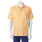 Men's Pebble Beach Classic-fit Striped Performance Golf Polo, Size: Large, Orange Oth