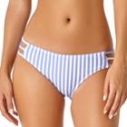 Juniors' California Sunshine Vertical Stripe Hipster Bikini Bottoms, Women's, Size: Xl, Blue
