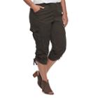 Plus Size Sonoma Goods For Life&trade; Drawstring Capris, Women's, Size: 20 W, Dark Green