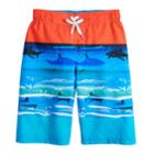 Boys 8-20 Zeroxposur Sea Waves Swim Trunks, Size: Small, Med Orange