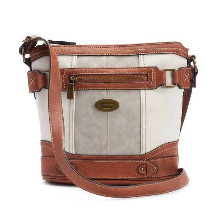 Concept Plattsburg Tri-tone Crossbody Bag, Women's, Beige