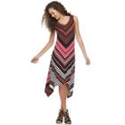 Women's Apt. 9&reg; Shark-bite Maxi Dress, Size: Xs, Med Pink