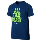 Nike, Boys 8-20 All Time Beast Tee, Boy's, Size: Small, Med Blue