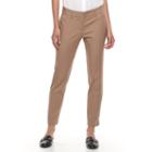 Petite Apt. 9&reg; Torie Skinny Dress Pants, Women's, Size: 14p-short, Brown Oth