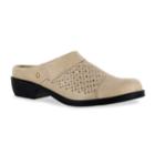 Easy Street Evette Women's Mules, Size: 8 Wide, Beig/green (beig/khaki)