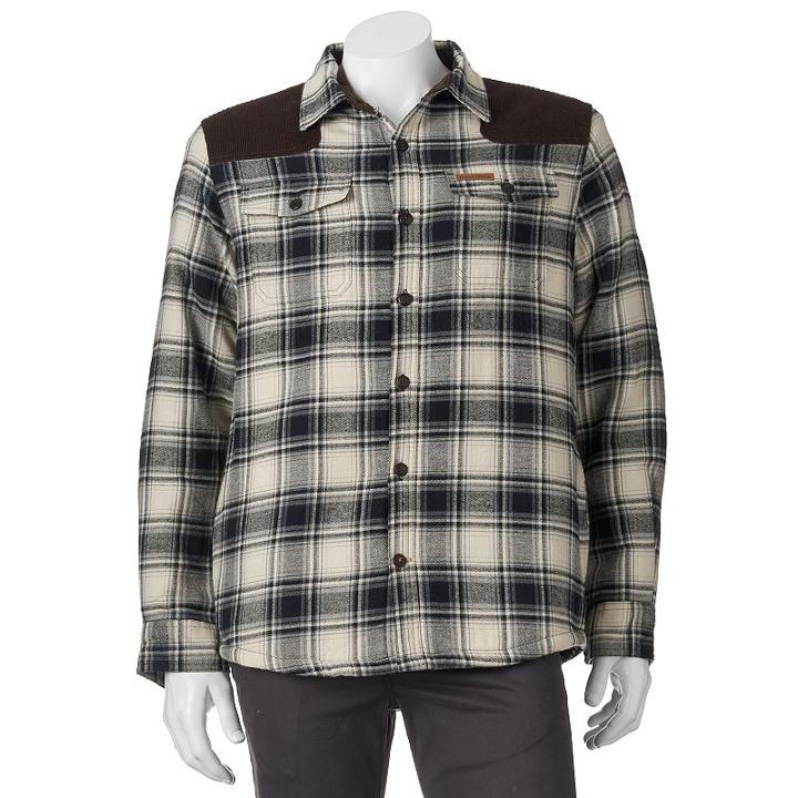 Big & Tall Field & Stream Classic Fit Sherpa-lined Button-down Shirt, Men's, Size: Xxl Tall, Natural